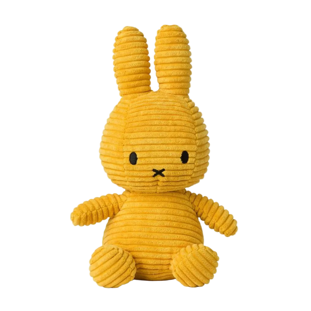 Miffy Corduroy Eco Yellow 23cm