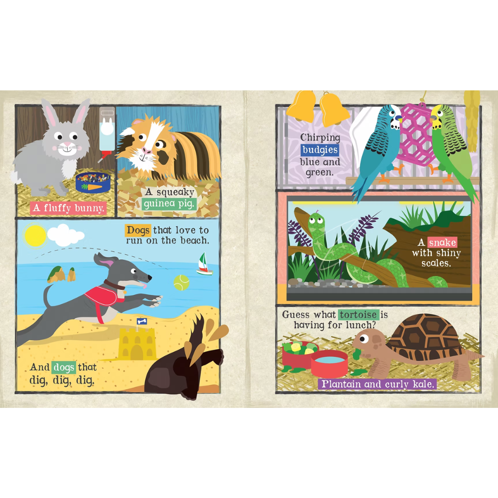 Crinkle Cloth Book -We Love Our Pets