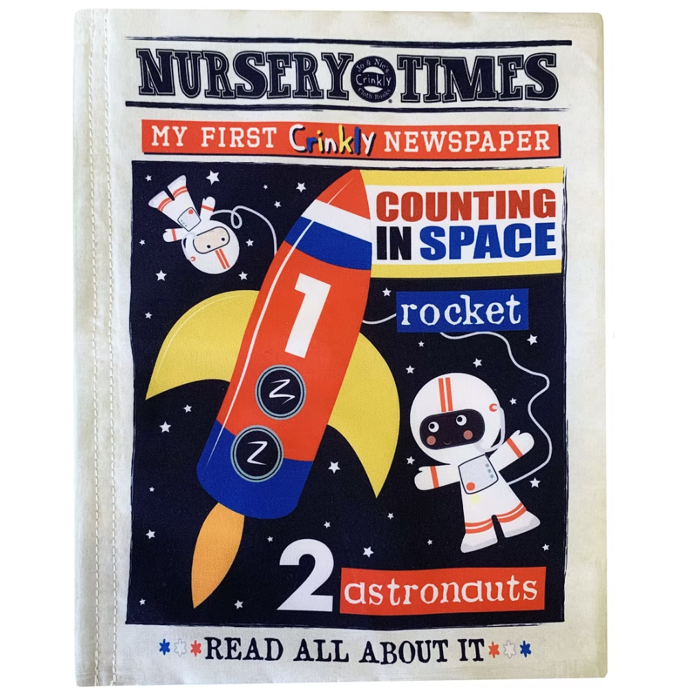 Crinkle Cloth Book -Space Count