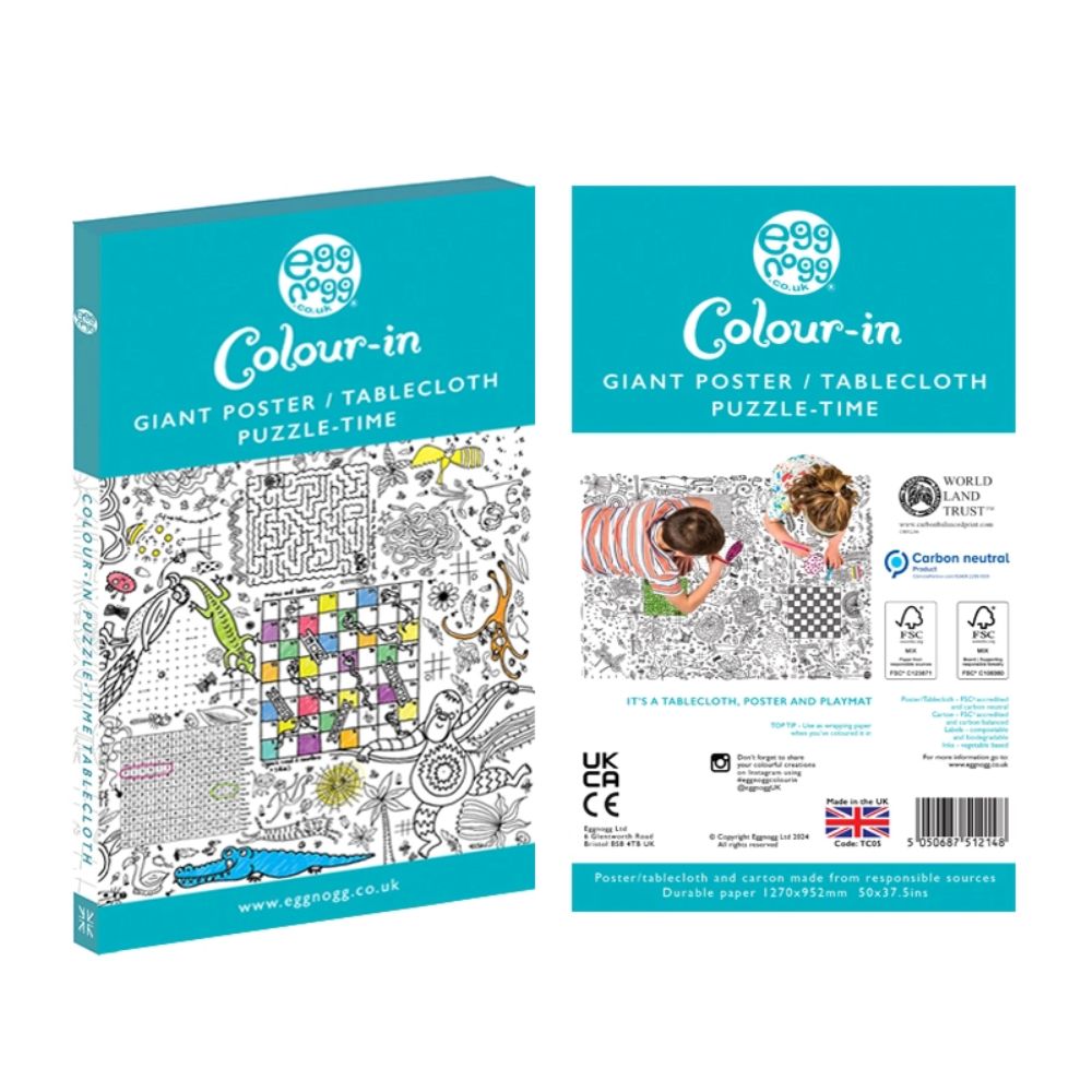 Puzzle-Time Giant Colouring Poster