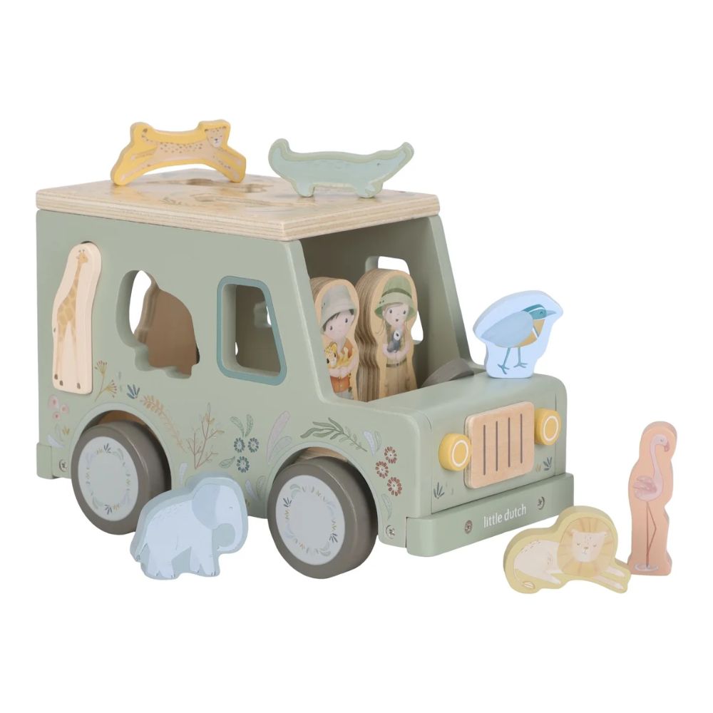 Shape Sorter Safari Jeep - Safari Friends