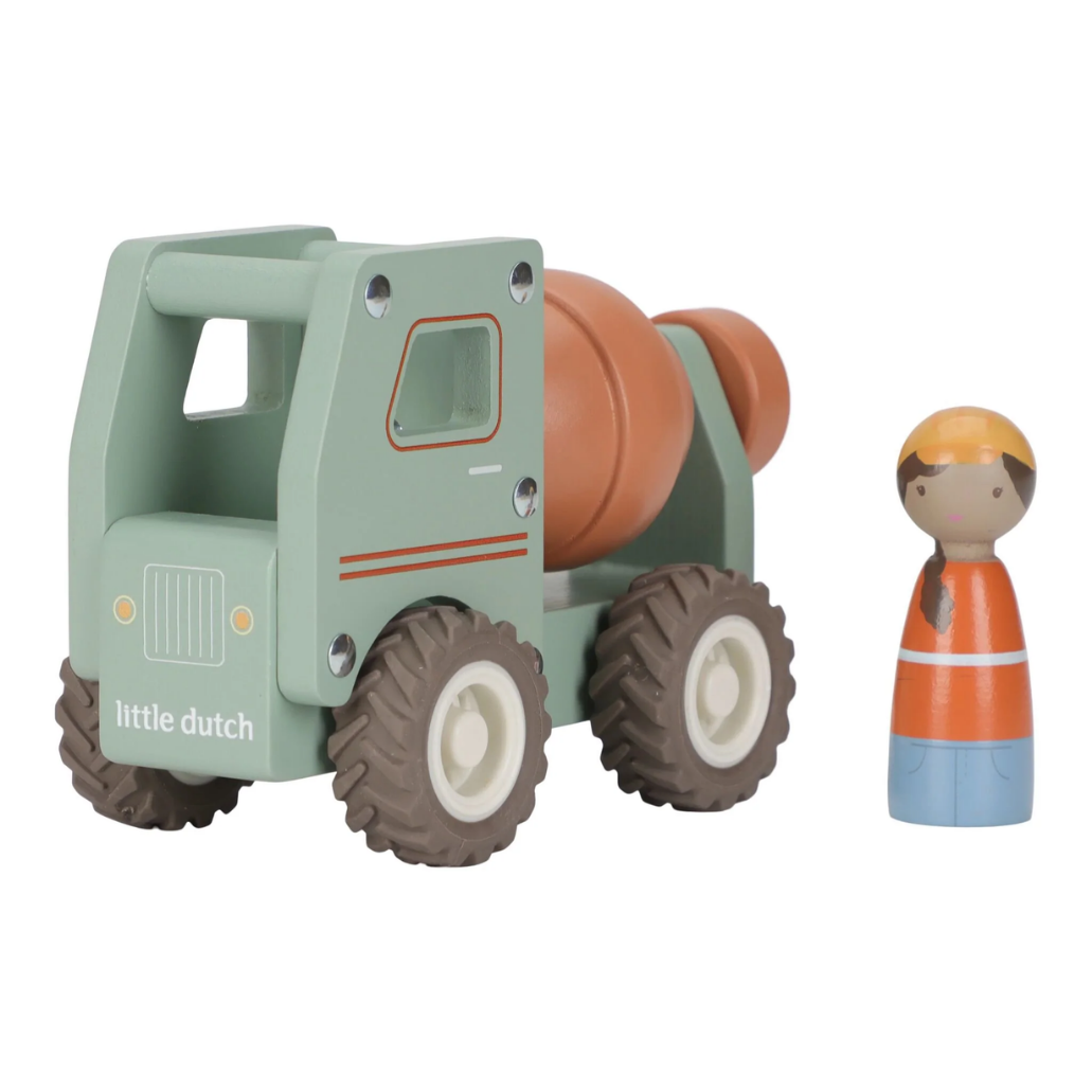 Cement Truck with Peg Doll