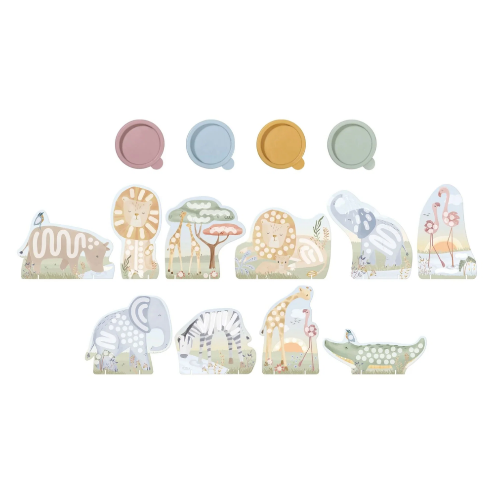 Fingerpaint Set - Safari Friends