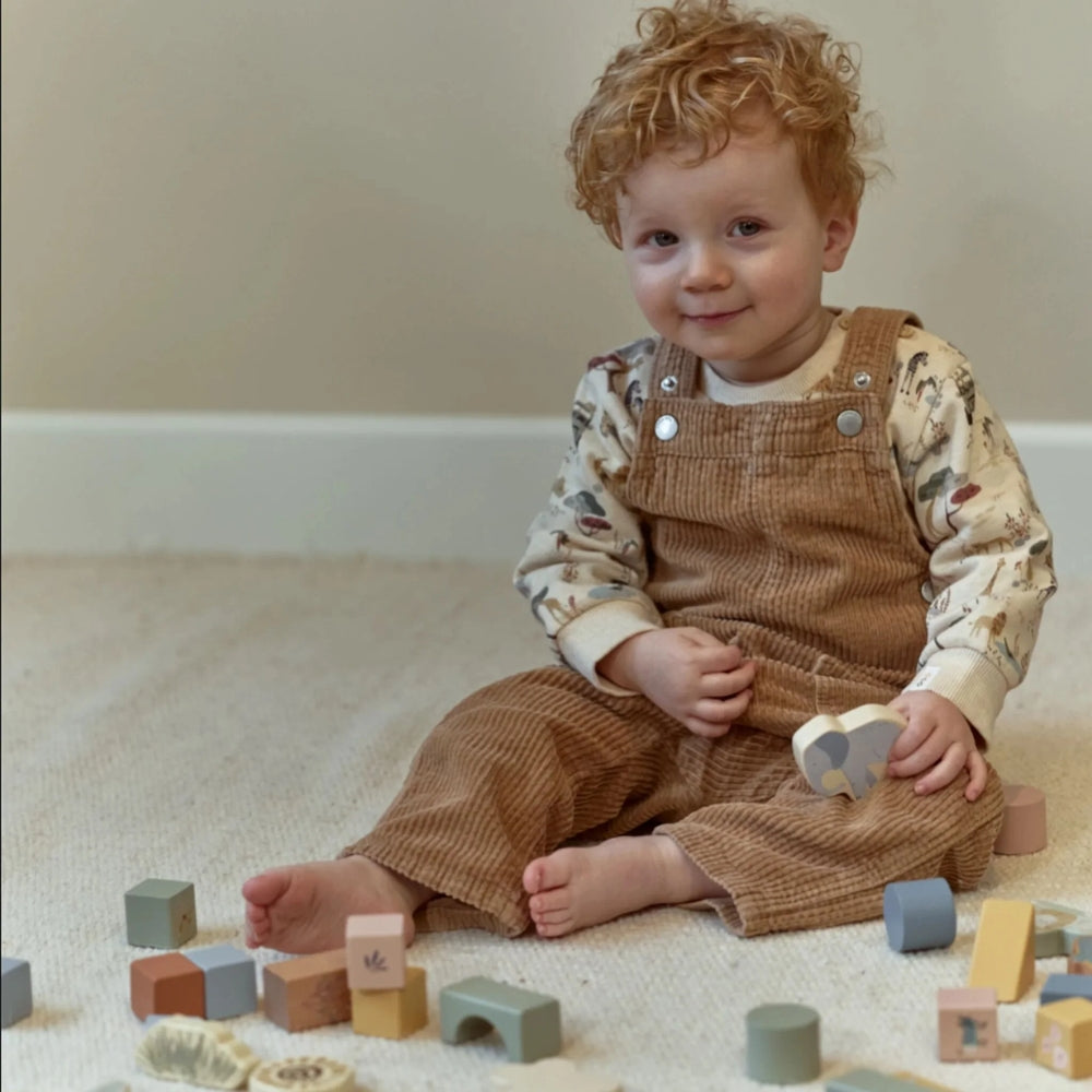 Wooden Building Blocks - Safari Friends