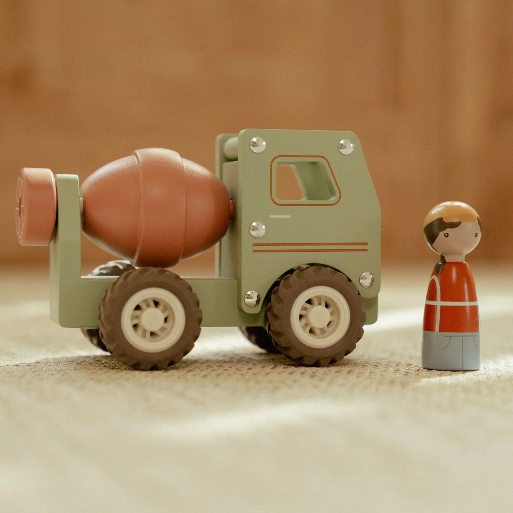 Cement Truck with Peg Doll