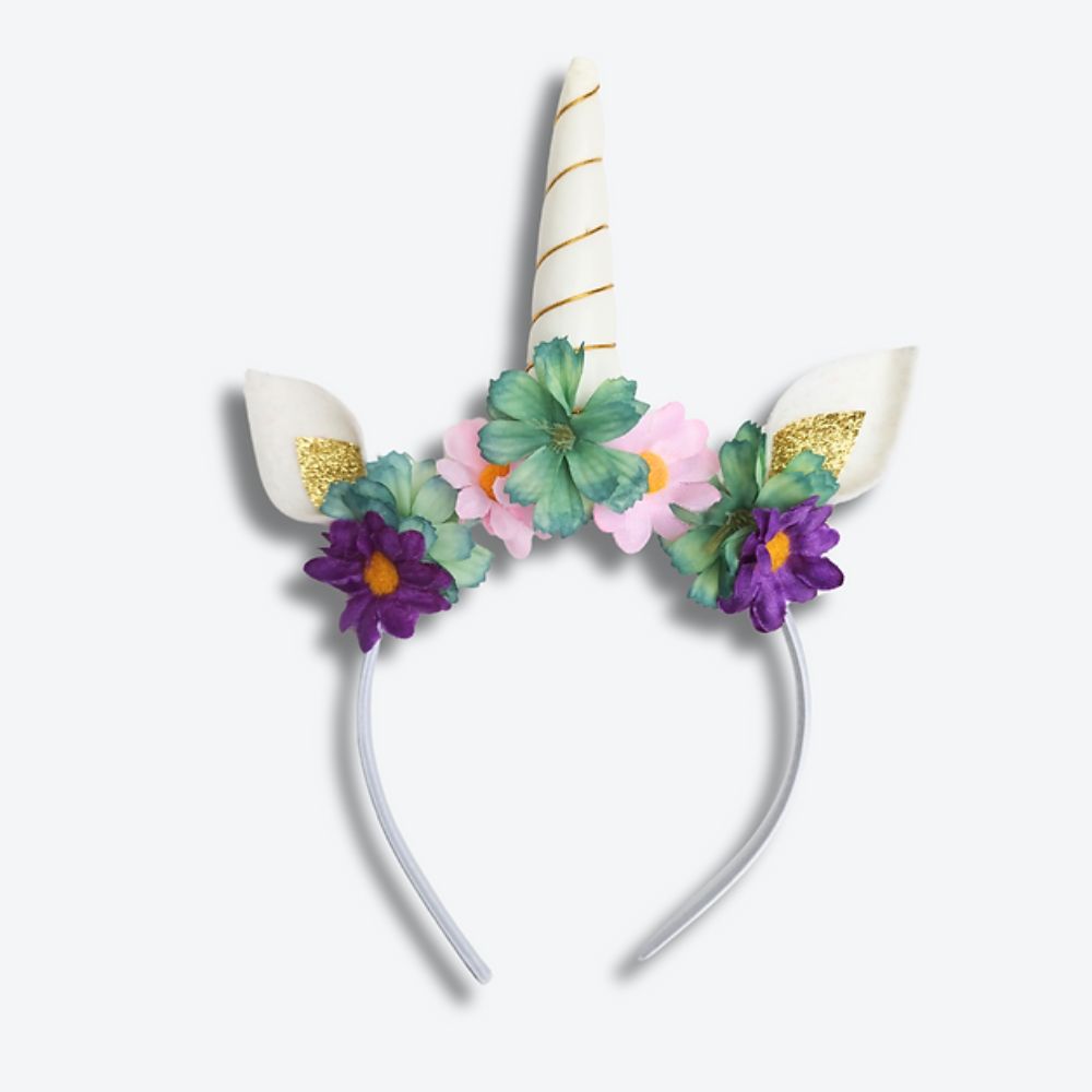 Pastel Rainbow Unicorn Horn Headband