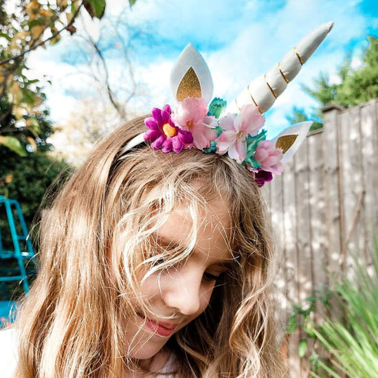 Pastel Rainbow Unicorn Horn Headband