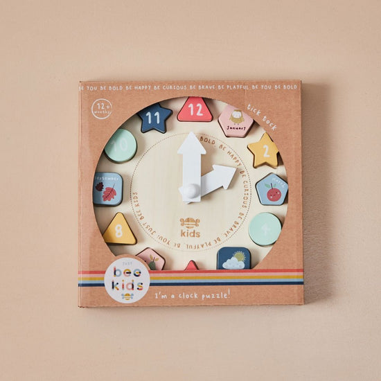 Wooden Puzzle Clock - Just Bee Kids