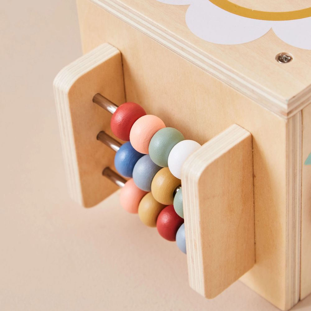 Wooden Mini Activity Cube - Just Bee Kids