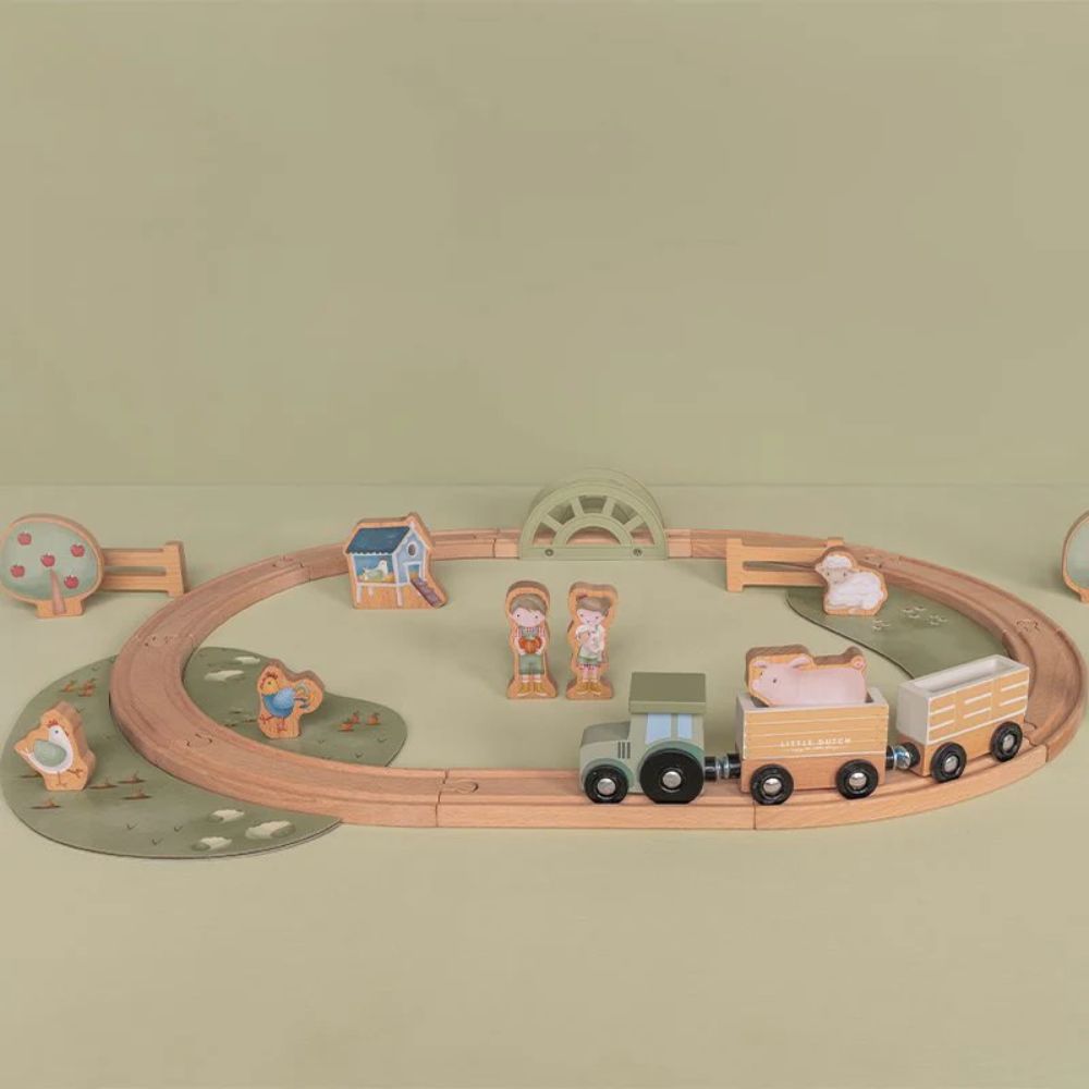 Wooden Train Track - Little Farm