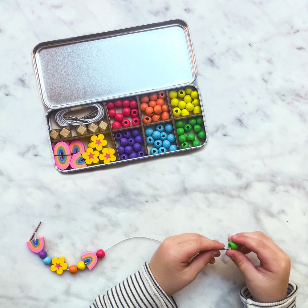 Cotton Twist Rainbow Bracelet Tin