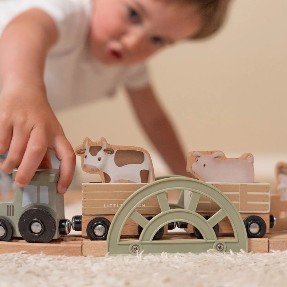 Little Dutch Wooden Train Track Little Farm