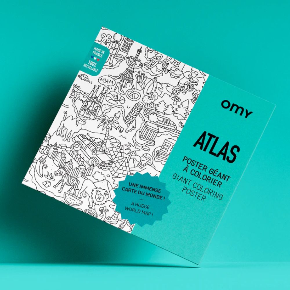 Atlas Giant Colouring Poster