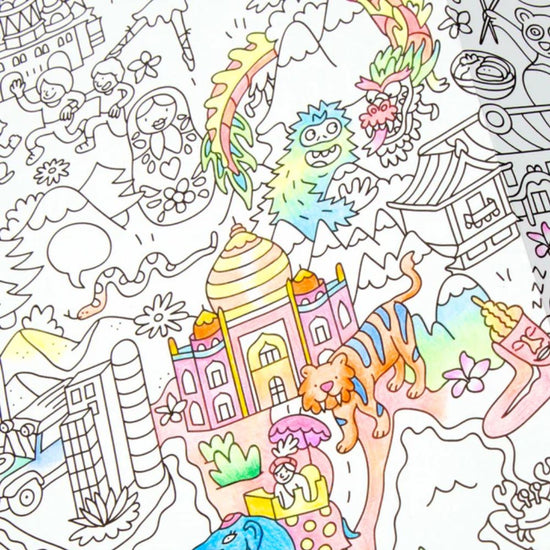 Atlas Giant Colouring Poster