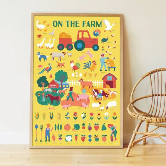 Giant Farm Discovery Sticker Poster