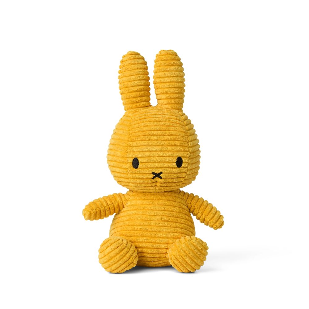 Miffy Corduroy Eco Yellow 23cm