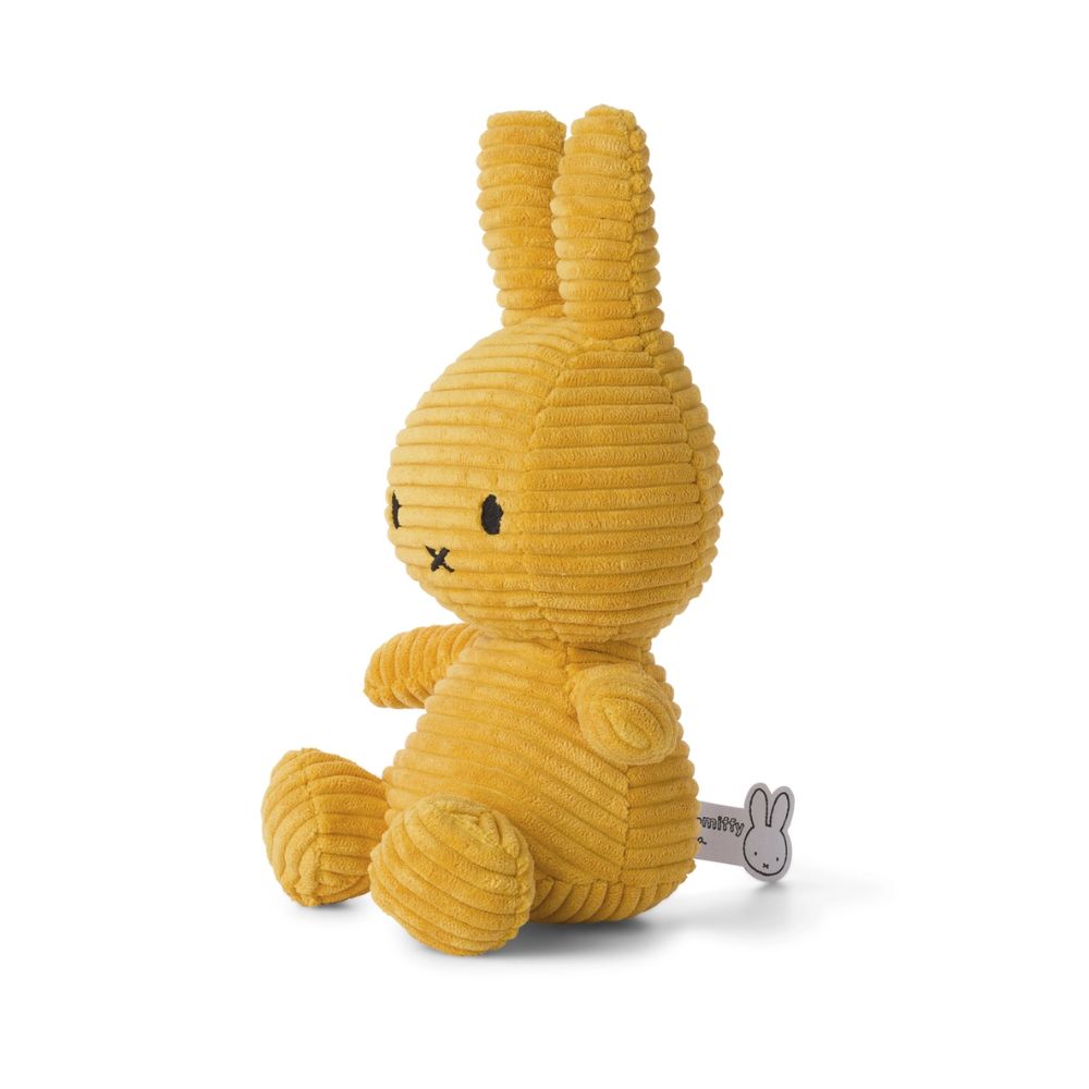 Miffy Corduroy Eco Yellow 23cm
