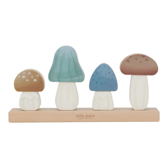 Little Dutch Stacking Mushrooms Puzzle - Forest Friends