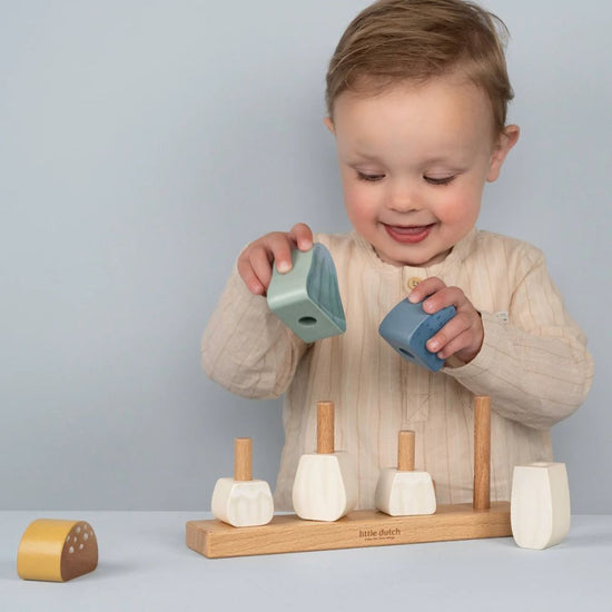 Little Dutch Stacking Mushrooms Puzzle - Forest Friends