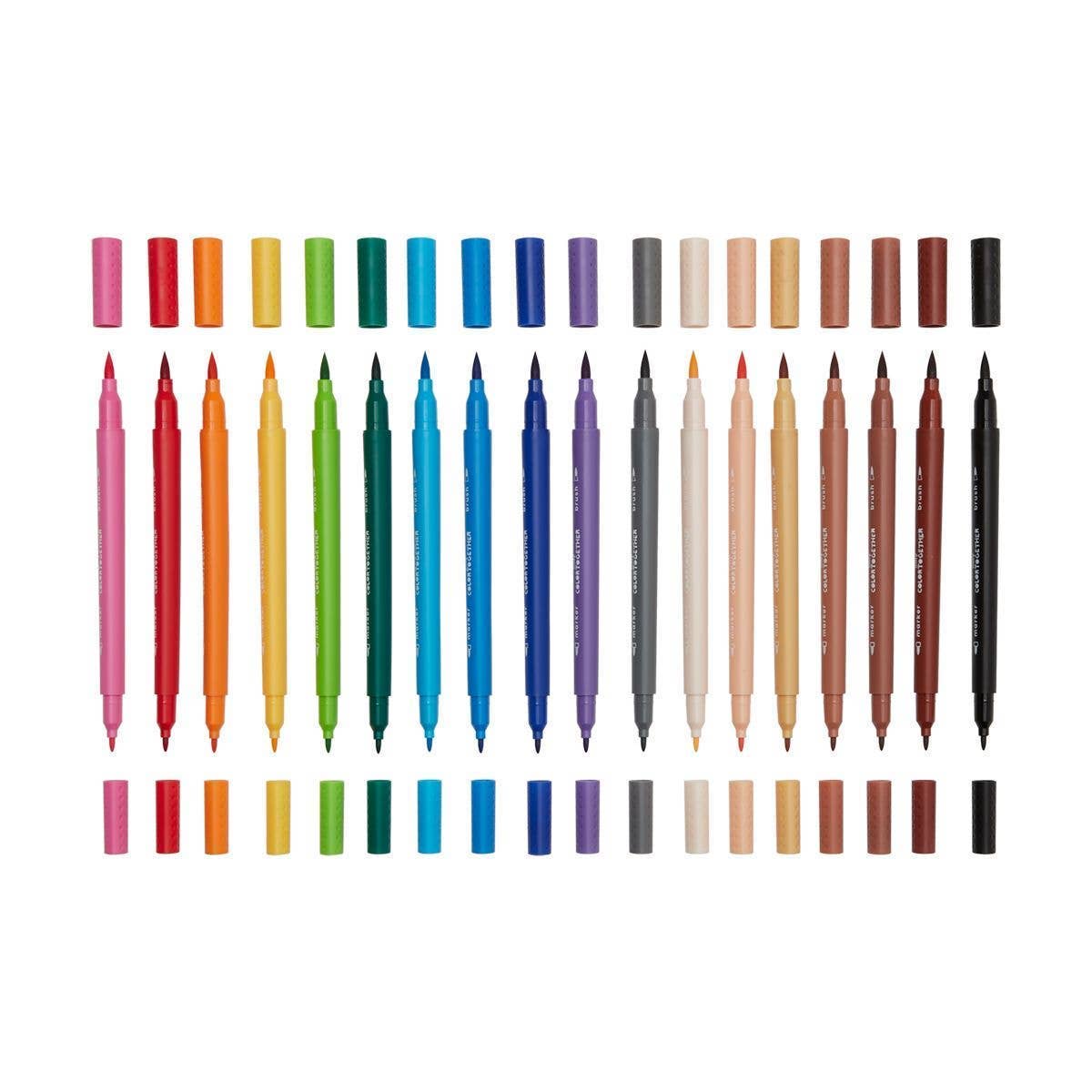 Ooly Colour Together: Brush & Fine Tip Double-Ended Markers