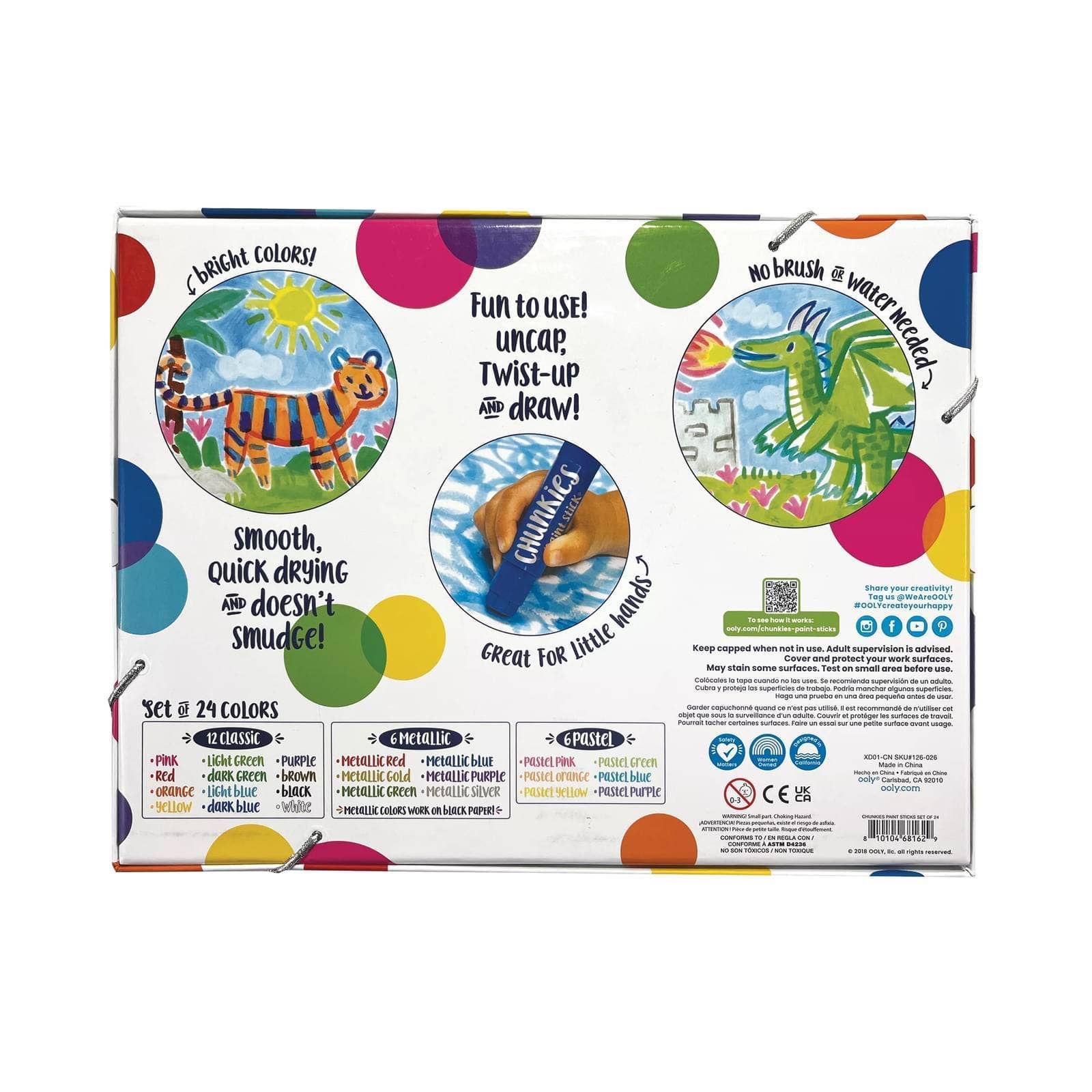 Ooly Chunkies: Paint Sticks Classic Pack