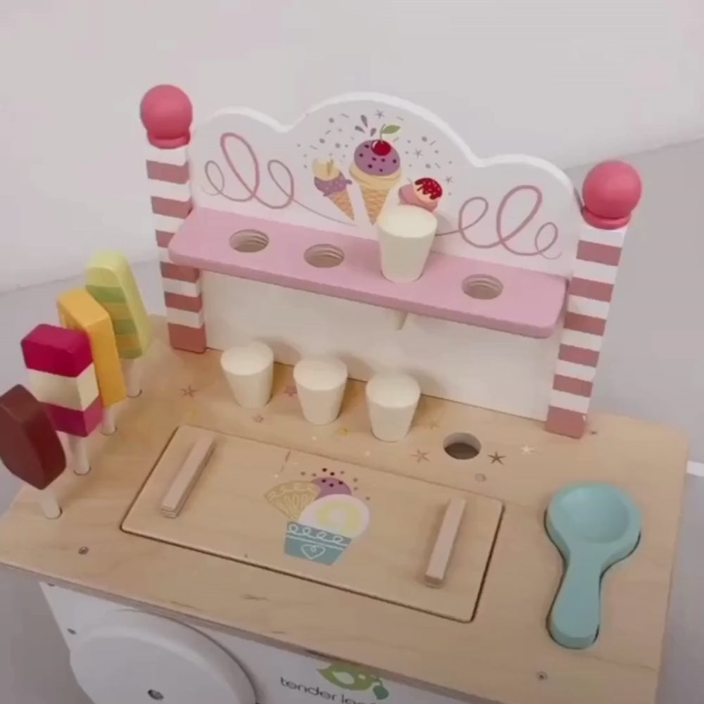 Wooden Ice Cream Cart