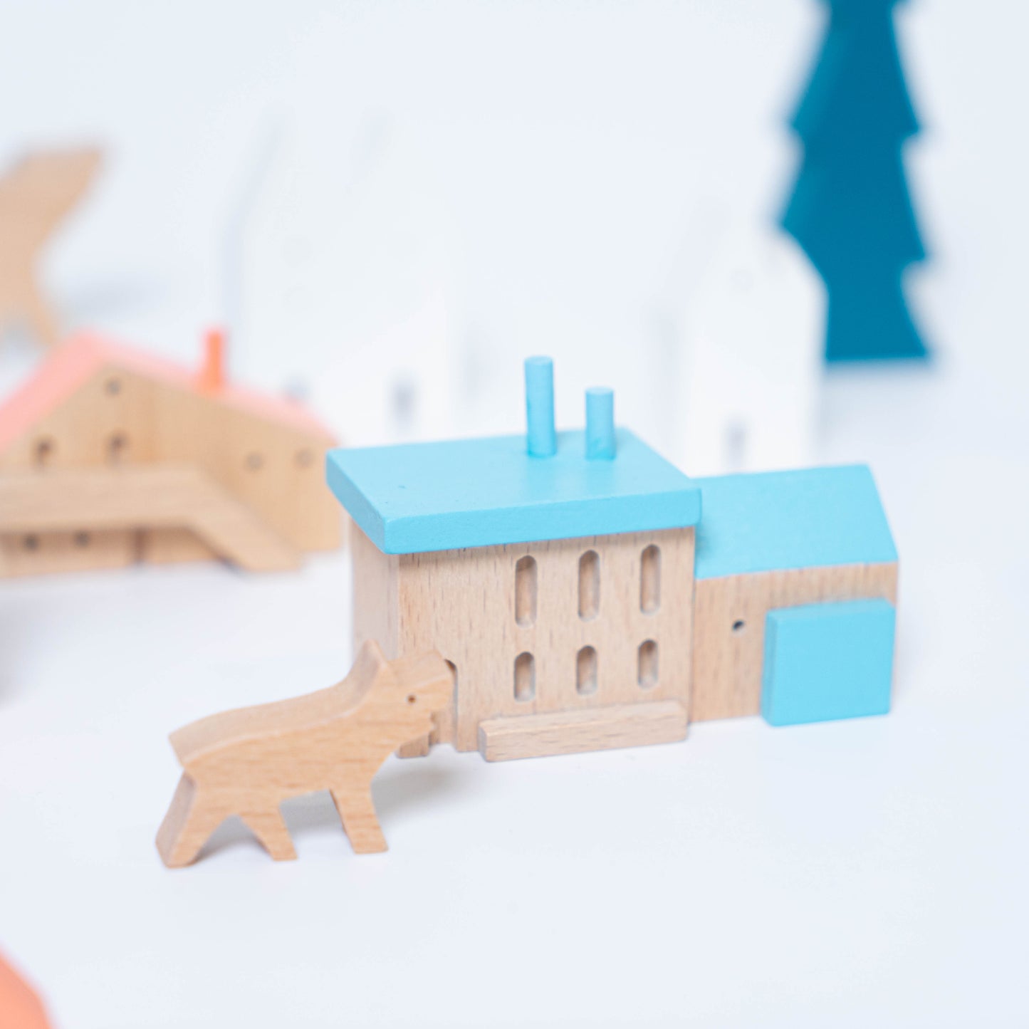 Little Town Wooden Set