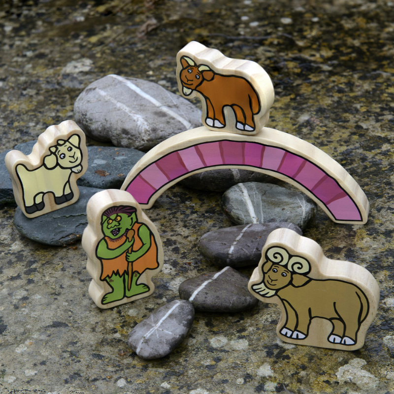 The Billy Goats Gruff Wooden Characters