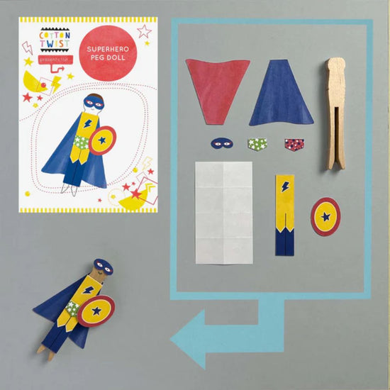 Make Your Own Superhero Peg Doll