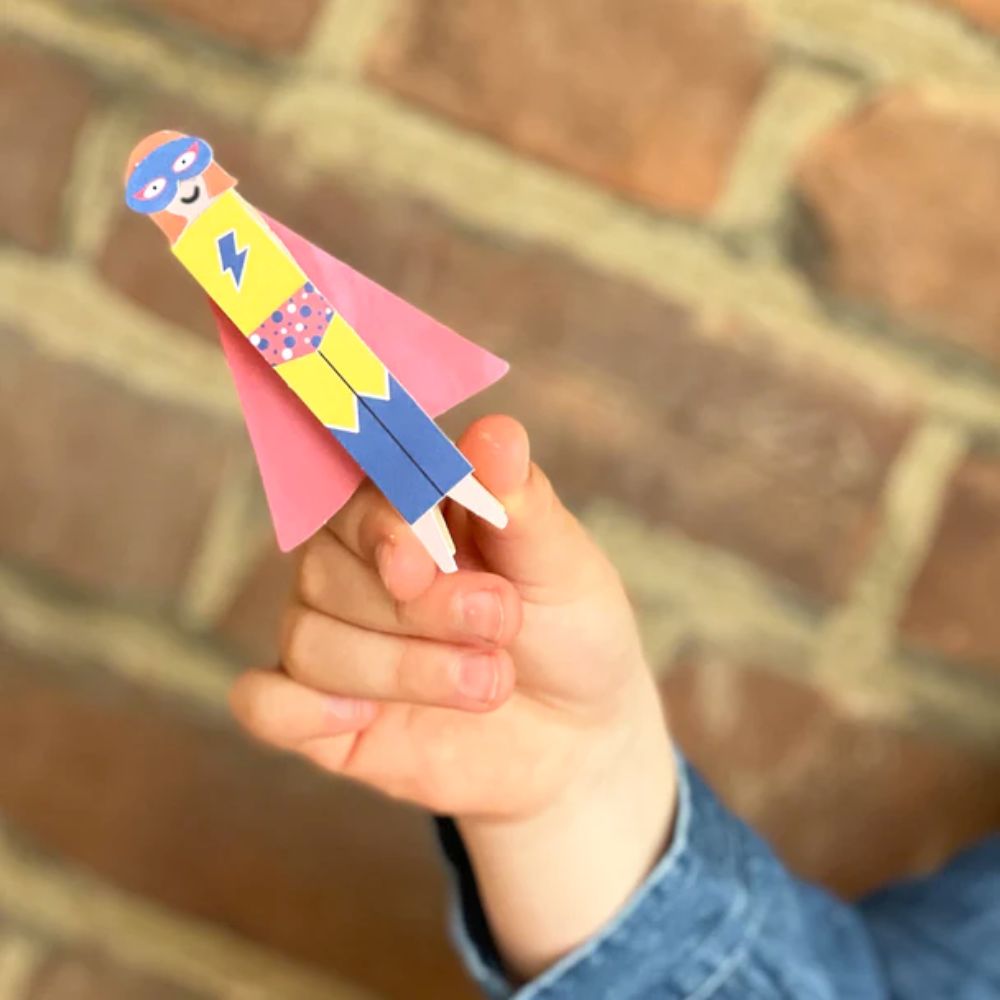 Make Your Own Superhero Peg Doll