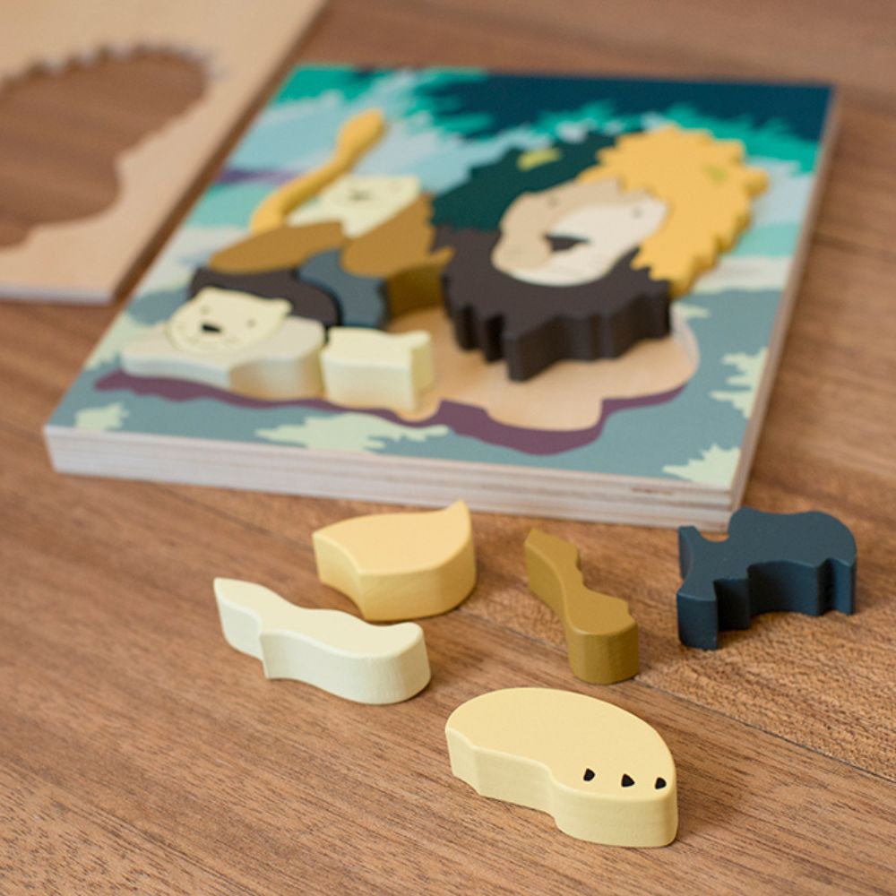 Wooden Lion Puzzle