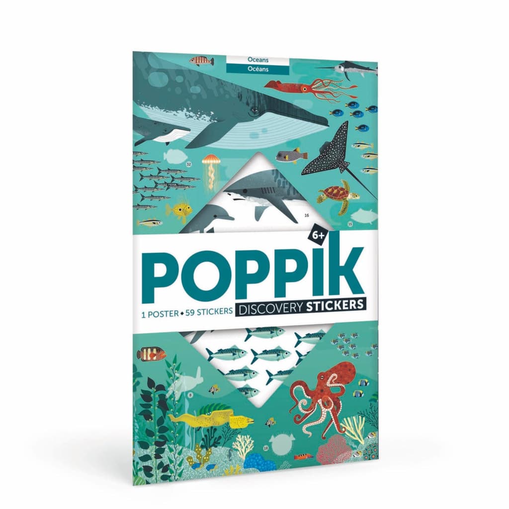 Poppik Animals Of The Ocean Discovery Poster