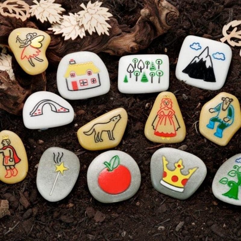 yellow door Fairy Tale story stones