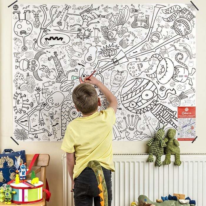 Eggnogg Monsters & Ghosts Giant Colouring Poster