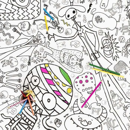 Eggnogg Monsters & Ghosts Giant Colouring Poster